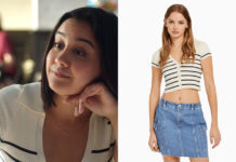 DEMAIN NOUS APPARTIENT : le petit gilet rayé de Noor dans l’épisode 1457