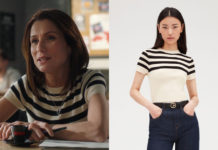 DEMAIN NOUS APPARTIENT : le pull à rayures de Raphaëlle dans l’épisode 1446