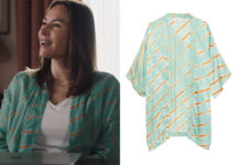 ICI TOUT COMMENCE : le kimono couleur lagon, à rayures, de Rose dans l’épisode 691