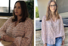 ICI TOUT COMMENCE: la chemise rose et bleu ciel de Rose dans l’épisode 683