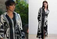 DEMAIN NOUS APPARTIENT : la robe chemise noir et blanc d’Angélique dans l’épisode 1472