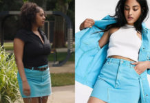 ICI TOUT COMMENCE : la jupe en denim turquoise de Billie dans l’épisode 716