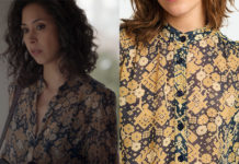 UN SI GRAND SOLEIL : le chemisier imprimé mosaïque de Chloé dans l’épisode 1178