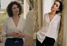 ICI TOUT COMMENCE : la chemise écru à poche de Clotilde dans l’épisode 719