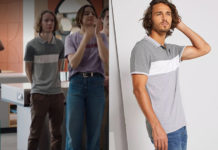 ICI TOUT COMMENCE : le polo color block gris d’un élève dans l’épisode 703