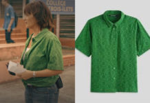 TROPIQUES CRIMINELS : la chemise verte de Gaelle dans l’épisode 4×07