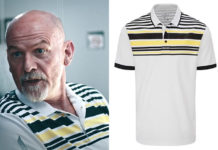 HIJACK : Gary’s striped polo in S1E01