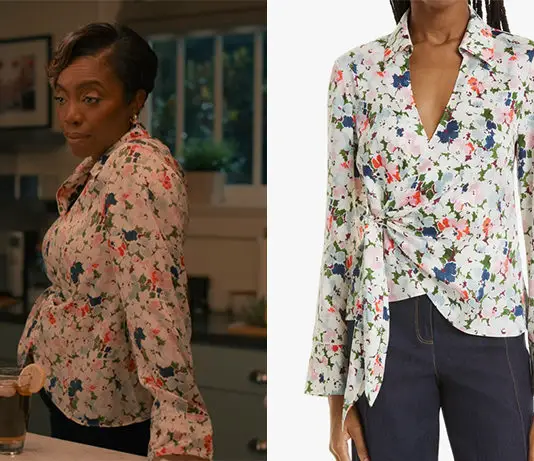 SWEET MAGNOLIAS : Helen’s floral blouse in S3E01