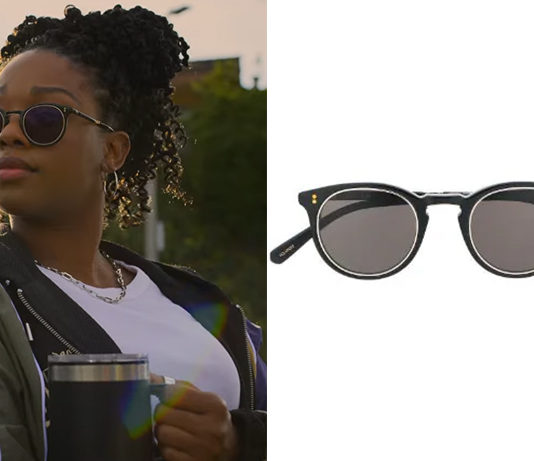 THE LINCOLN LAWYER : Izzy Letts’s sunglasses and orange sweatshirt in S2E01