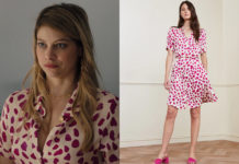 ICI TOUT COMMENCE : la robe imprimé pétales de Lætitia dans l’épisode 719