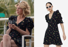 DEMAIN NOUS APPARTIENT : la robe imprimé fraises de Sandrine dans l’épisode 1463