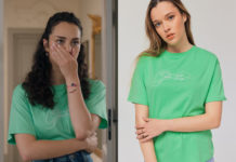 DEMAIN NOUS APPARTIENT : le t-shirt vert de Violette dans l’épisode 1478