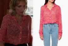 UN SI GRAND SOLEIL : la chemise avec un imprimé rose d’Alix dans l’épisode 1211