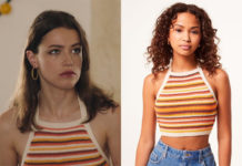 ICI TOUT COMMENCE : le top à rayures multicolores d’Anaïs dans l’épisode 743
