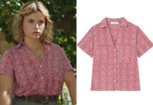 ICI TOUT COMMENCE : la chemise rose en broderie anglaise de Bénédicte dans l’épisode 742