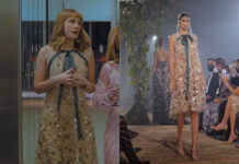 UN CONTE PARFAIT : la robe de Candela aux fiançailles de sa sœur