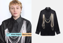 HEARTSTOPPER : Kizzy Edgell’s Pearl Trompe L’œil Print shirt in the Cast Recap Season One