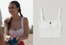 DEMAIN NOUS APPARTIENT : le bustier à broderie anglaise de Luna dans l’épisode 1497