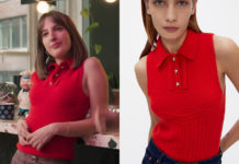 LES PETITS ROIS : le top rouge avec boutons de Mac dans l’épisode 2