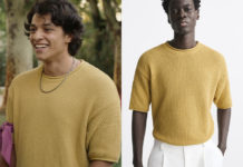 ICI TOUT COMMENCE : le t-shirt en maille jaune de Malik dans l’épisode 743