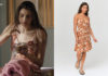 ICI TOUT COMMENCE : la robe marron à imprimé floral dans l’épisode 723