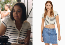 DEMAIN NOUS APPARTIENT : le petit gilet rayé de Noor dans l’épisode 1500