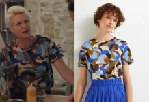ICI TOUT COMMENCE : le t-shirt imprimé en lin d’Olivia dans l’épisode 722