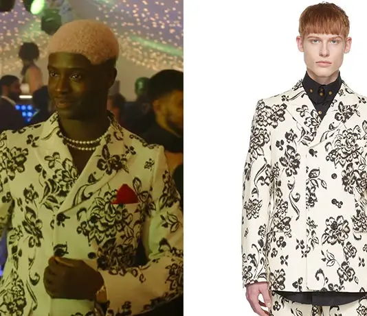 Red, White & Royal Blue : Percy’s floral print double-breasted blazer