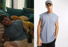 DEMAIN NOUS APPARTIENT : le débardeur indigo de Rayane avec une rose brodée