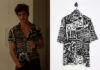 UN, DOS, TRES : Nouvelle Génération : la chemise à motifs abstraits de Sergio dans l’épisode 1