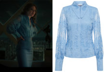 GEN V : Ashley’s blue lace shirt in S1E02