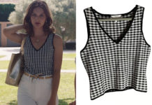 ICI TOUT COMMENCE : le débardeur vichy noir de Carla dans l’épisode 744