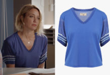 UN SI GRAND SOLEIL : le t-shirt bleu d’Ève dans l’épisode 1236