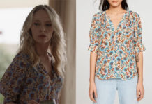 UN SI GRAND SOLEIL : la blouse à fleurs de Janet dans l’épisode 1231