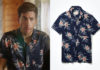 THE LAKE : Justin’s tropical print shirt in S2E05