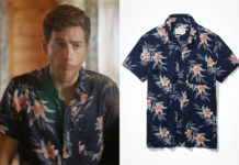 THE LAKE : Justin’s tropical print shirt in S2E05