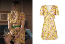ICI TOUT COMMENCE : la robe jaune à fleurs de Lætitia dans l’épisode 746