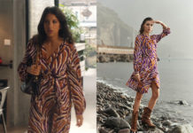 DEMAIN NOUS APPARTIENT : la robe zébrée de Soraya dans l’épisode 1515