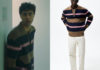TORE : Tore’s Striped Knit Polo Shirt in S1E04