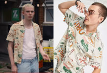 EVERYTHING NOW : Cameron’s inspired short sleeve shirt co-ord in resort print in S1E05