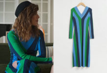 ELITE : la robe à larges rayures de Carmen dans l’épisode 7×08