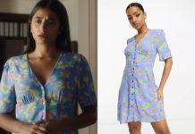 ICI TOUT COMMENCE : la robe imprimée fleurs et fruits de Deva dans l’épisode 766