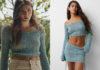 ICI TOUT COMMENCE : le top en crochet vert d’eau de Maya dans l’épisode 785