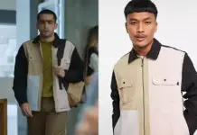 ELITE : la Veste de travail noir et rose d’Omar dans l’épisode 7×03