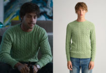 ELITE : le pull vert torsadé de Raúl dans l’épisode 7×01