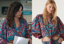 DEMAIN NOUS APPARTIENT : la chemise imprimé 70’s de Roxane