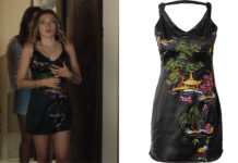 ICI TOUT COMMENCE : la petite robe noire à motif asiatique de Vic dans l’épisode 778