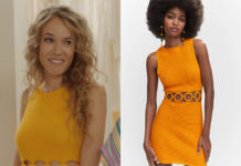 CLEM, Les Retrouvailles : la robe en crochet moutarde d’Alizée dans le premier épisode