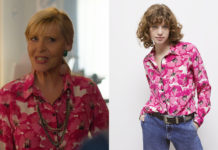 LE FIL D’ARIANE : le look rose d’Ariane dans l’épisode 1