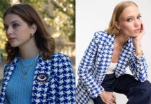 ICI TOUT COMMENCE : le blazer pied-de-poule de Carla dans l’épisode 792